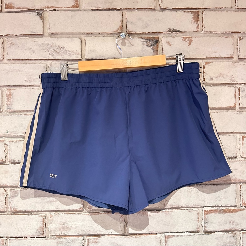 SET Active Nylon Track Shorts Blue